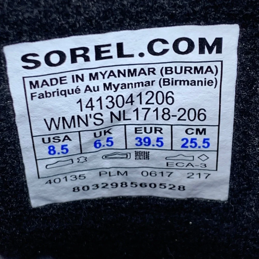 Sorel Gorpcore Utility Waterproof Winter Snow Boots Wmns 8.5 Cabin
